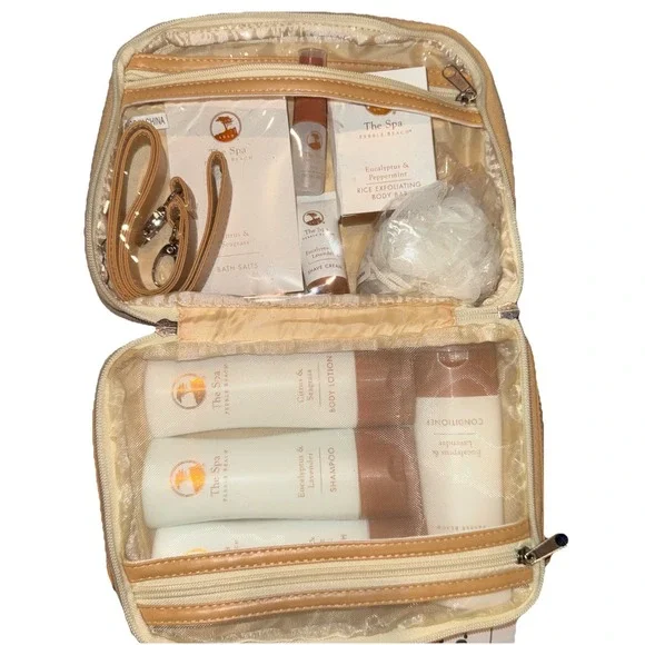 The SPA Pebble Beach SET Shampoo Conditioner Soap Body Wash Bath Set Toiletry